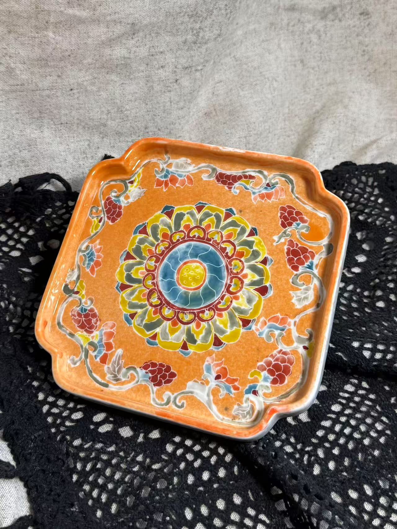 Dunhuang Mandala Square Tray