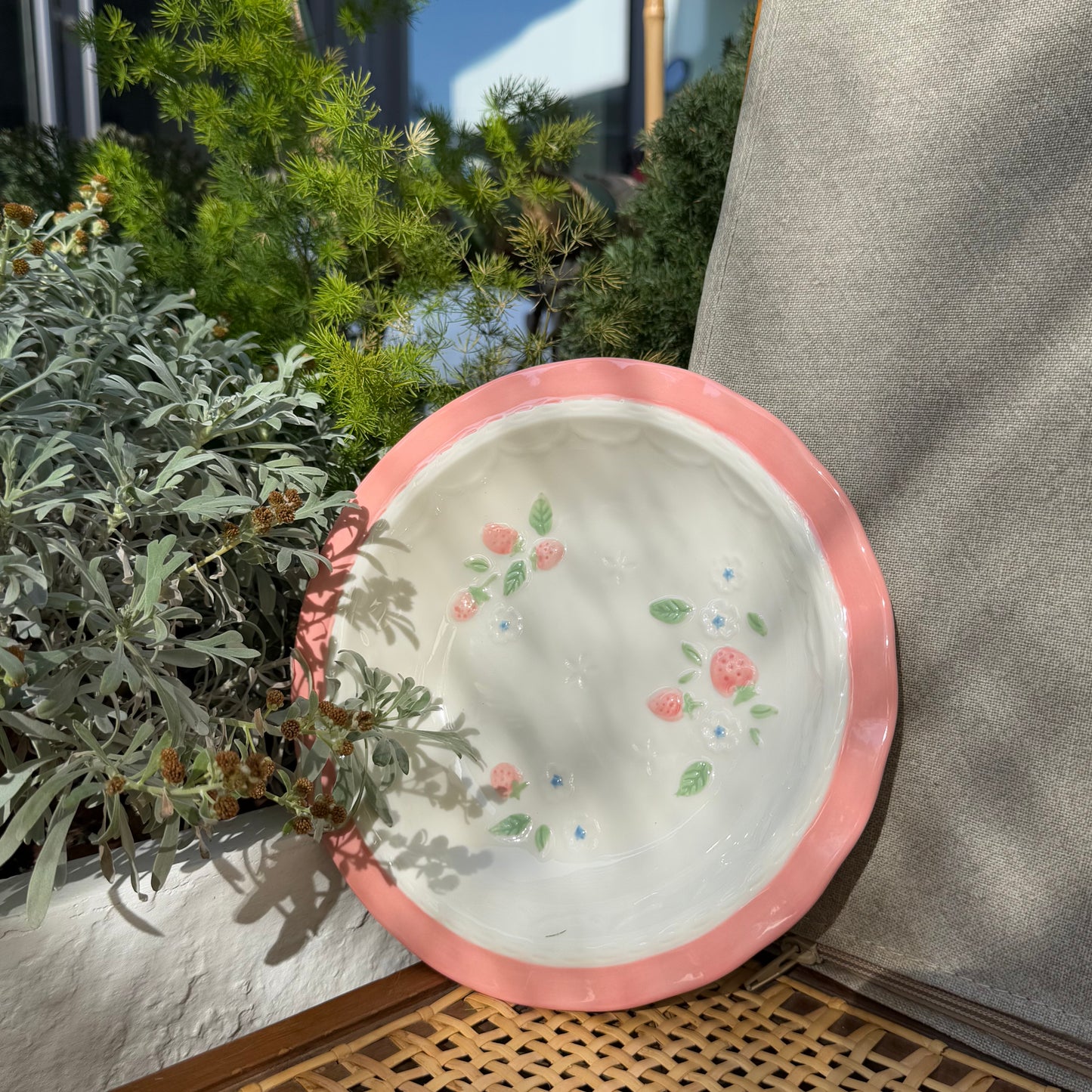 Strawberry Blossom Plate