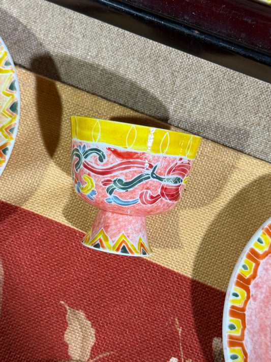 Petite Footed Cup Series - Phoenix Scroll