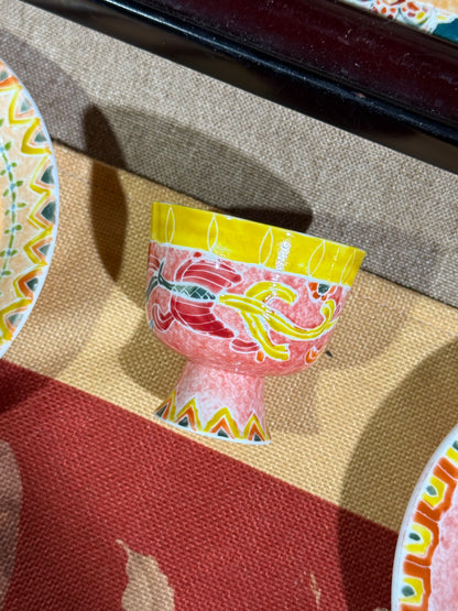Petite Footed Cup Series - Phoenix Scroll