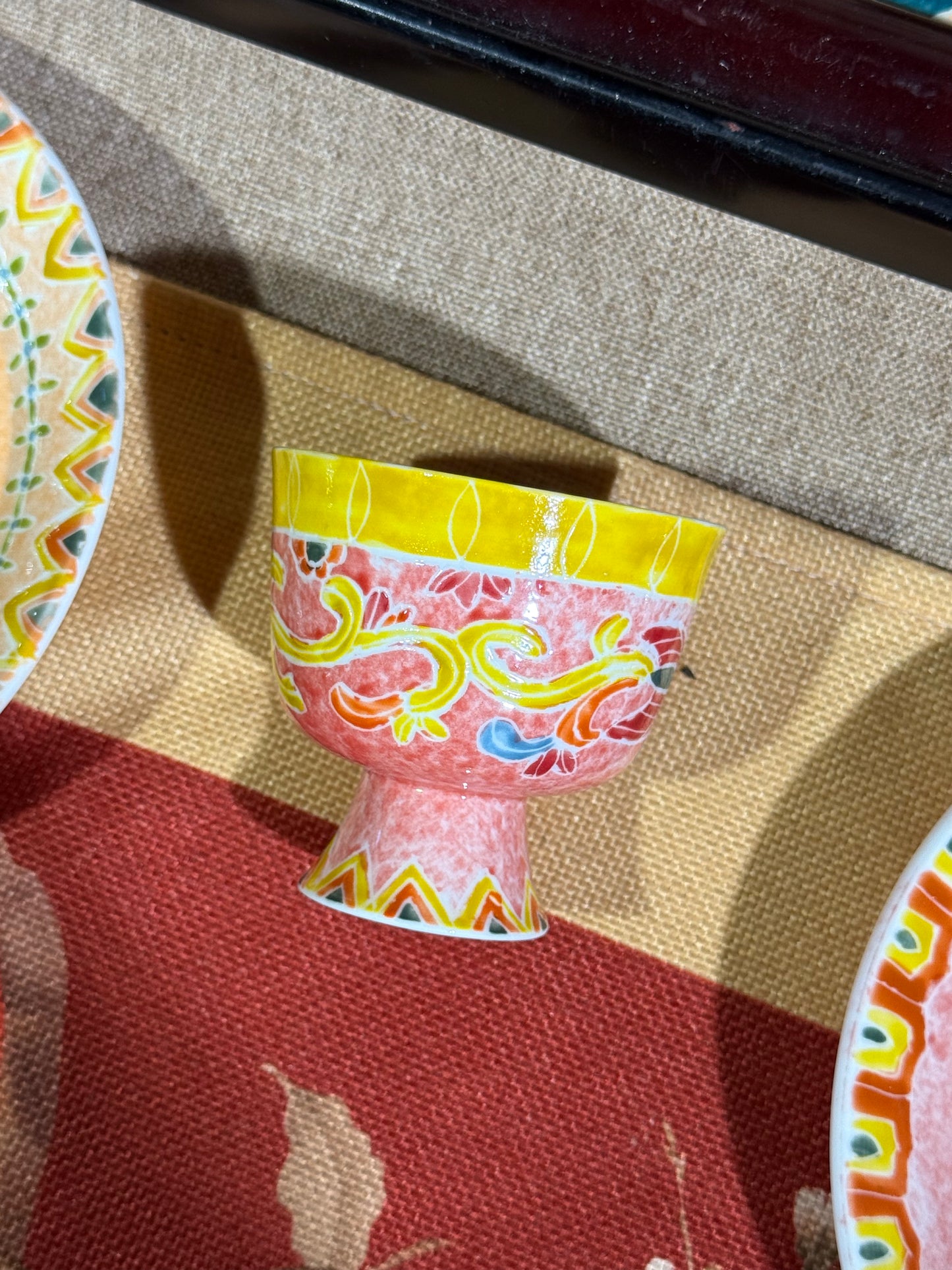 Petite Footed Cup Series - Phoenix Scroll