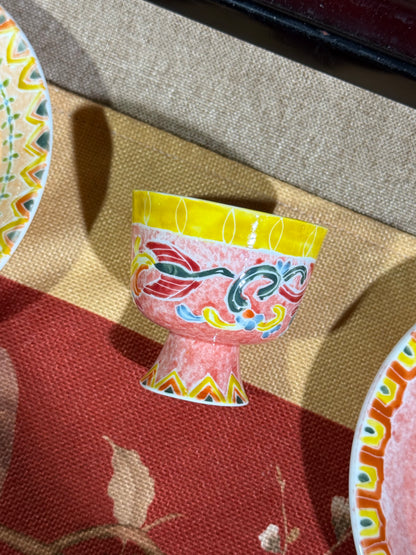 Petite Footed Cup Series - Phoenix Scroll