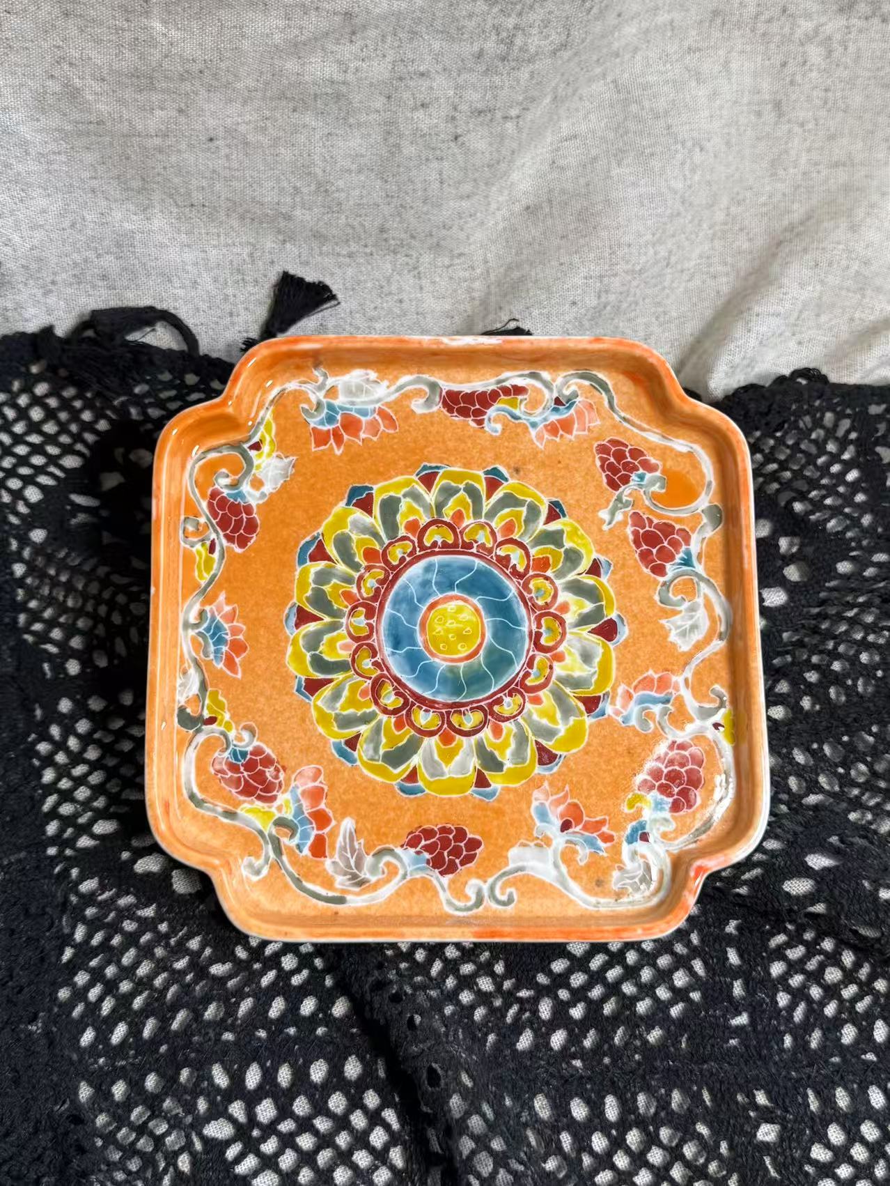 Dunhuang Mandala Square Tray