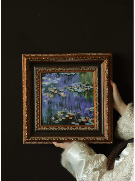 Hand-Painted Porcelain Panel – Monet's Water Lilies