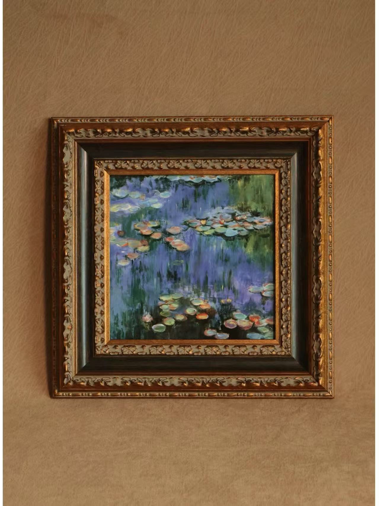 Hand-Painted Porcelain Panel – Monet's Water Lilies