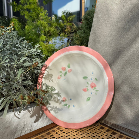 Strawberry Blossom Plate