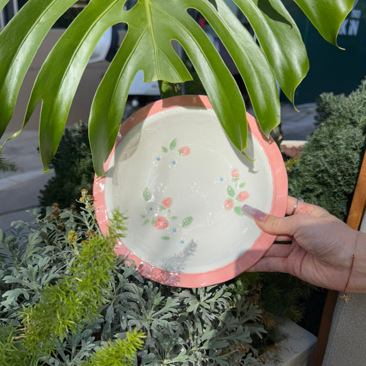 Strawberry Blossom Plate