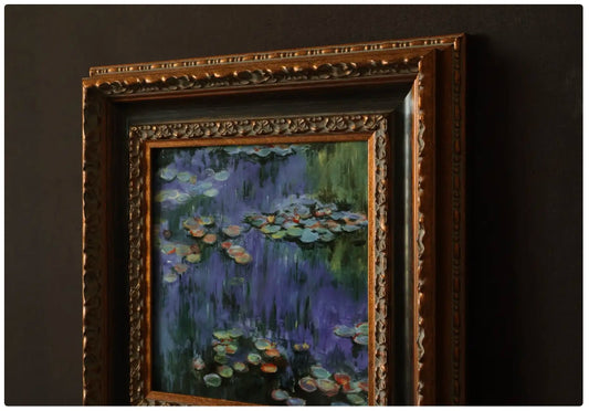 Hand-Painted Porcelain Panel – Monet's Water Lilies